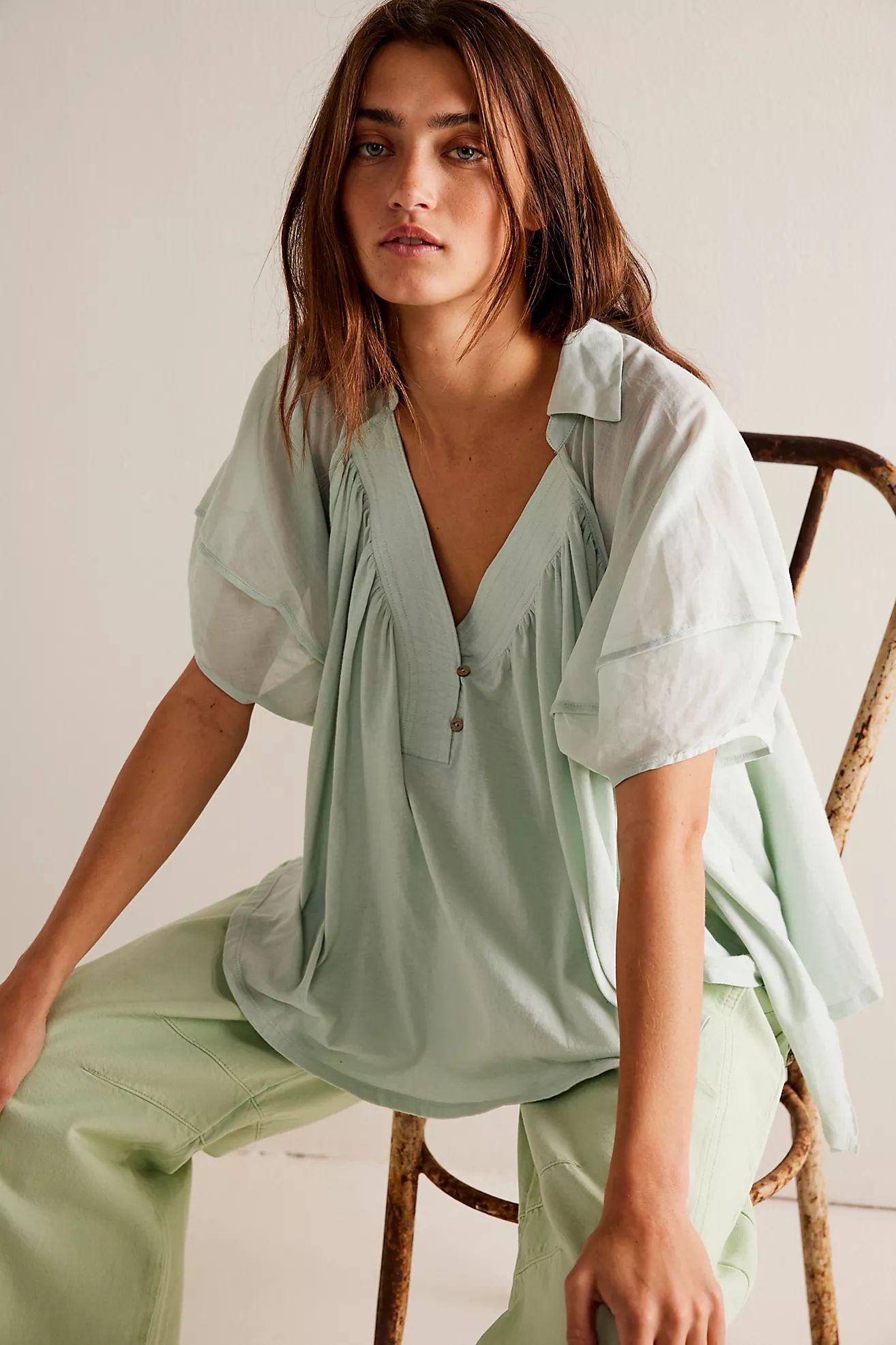 We The Free Sunray Babydoll Top | Free People (Global - UK&FR Excluded)
