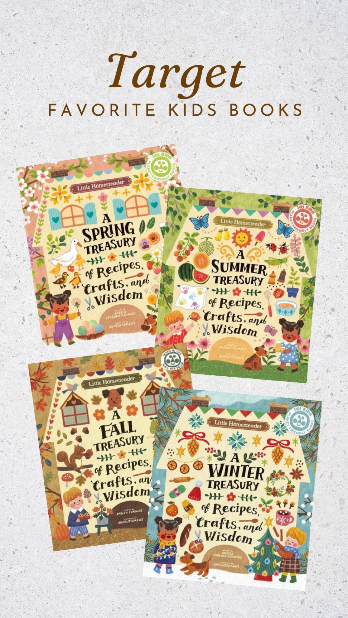Our absolute favorite! Little Homesteader book for each season, filled with facts, recipes & crafts! 

#LTKfamily #LTKGiftGuide #LTKkids