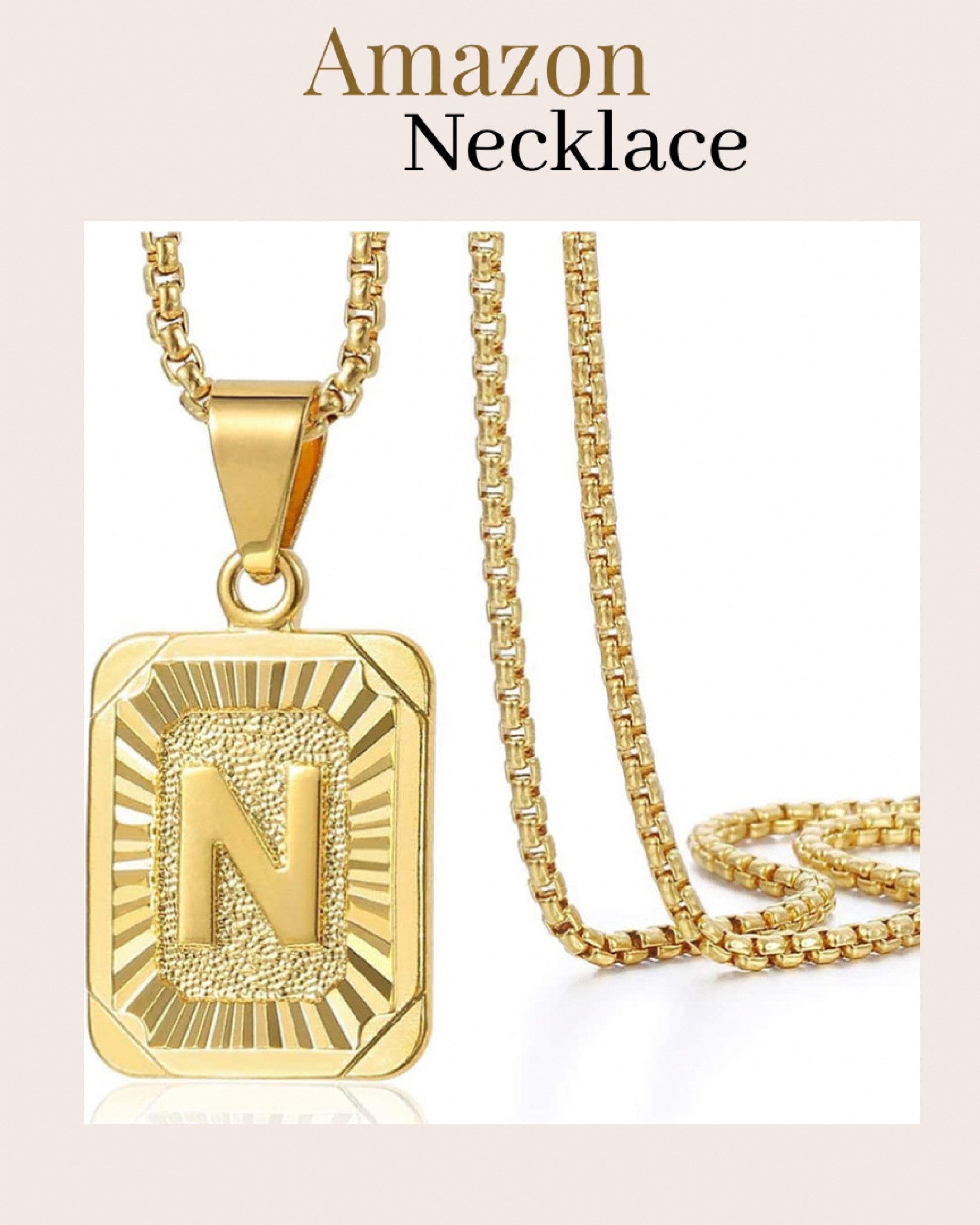 My favorite amazon necklace, amazon jewelry, gold jewelry, jewelry, amazon find, personalized jewelry.

#LTKunder50 #LTKstyletip #LTKbeauty