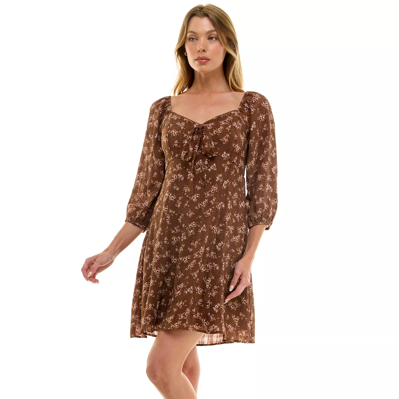 Juniors' Lily Rose Fit & Flare Molded Cup Skater Dress | Kohl's