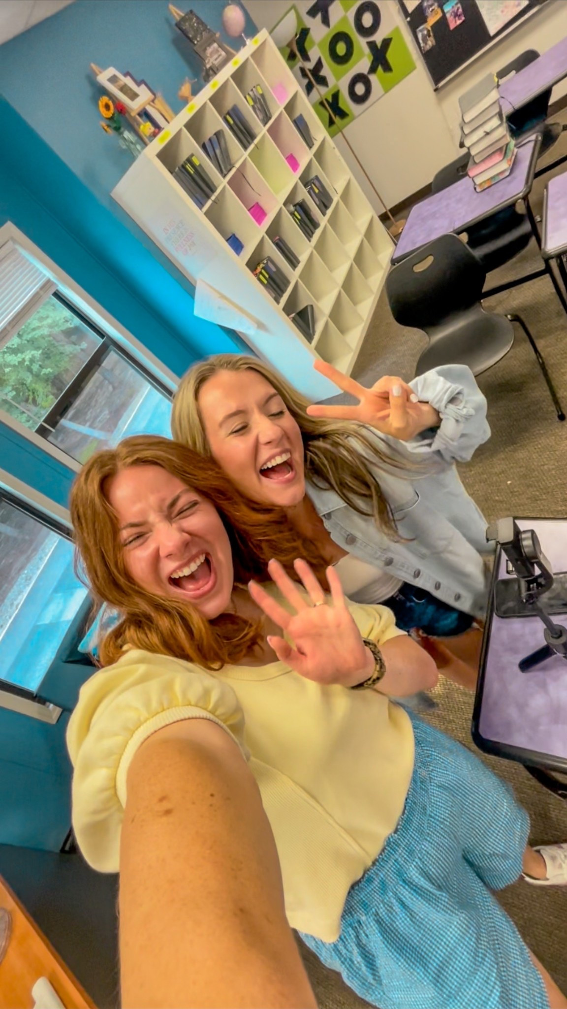 Gaby’s denim top is from Holley Girl - use the code GABSANDANNA15 to save at check out! 