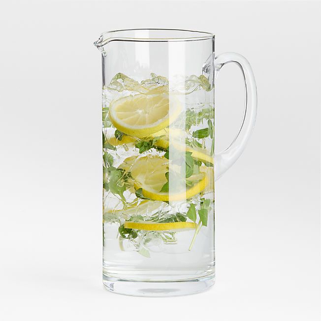 Aspen 86-Oz. Glass Pitcher + Reviews | Crate & Barrel | Crate & Barrel