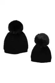 Faux Fur Pompom Classic Beanie | Nordstrom Rack