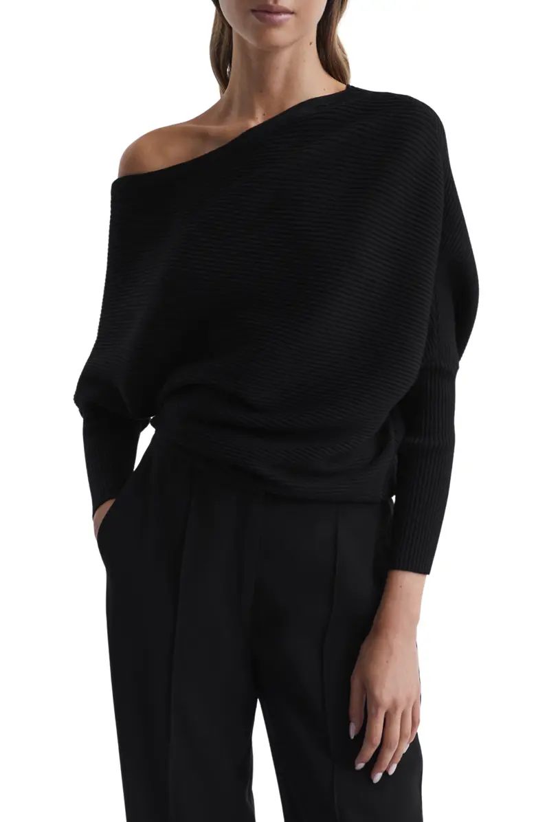 Lorna Off the Shoulder Rib Sweater | Nordstrom