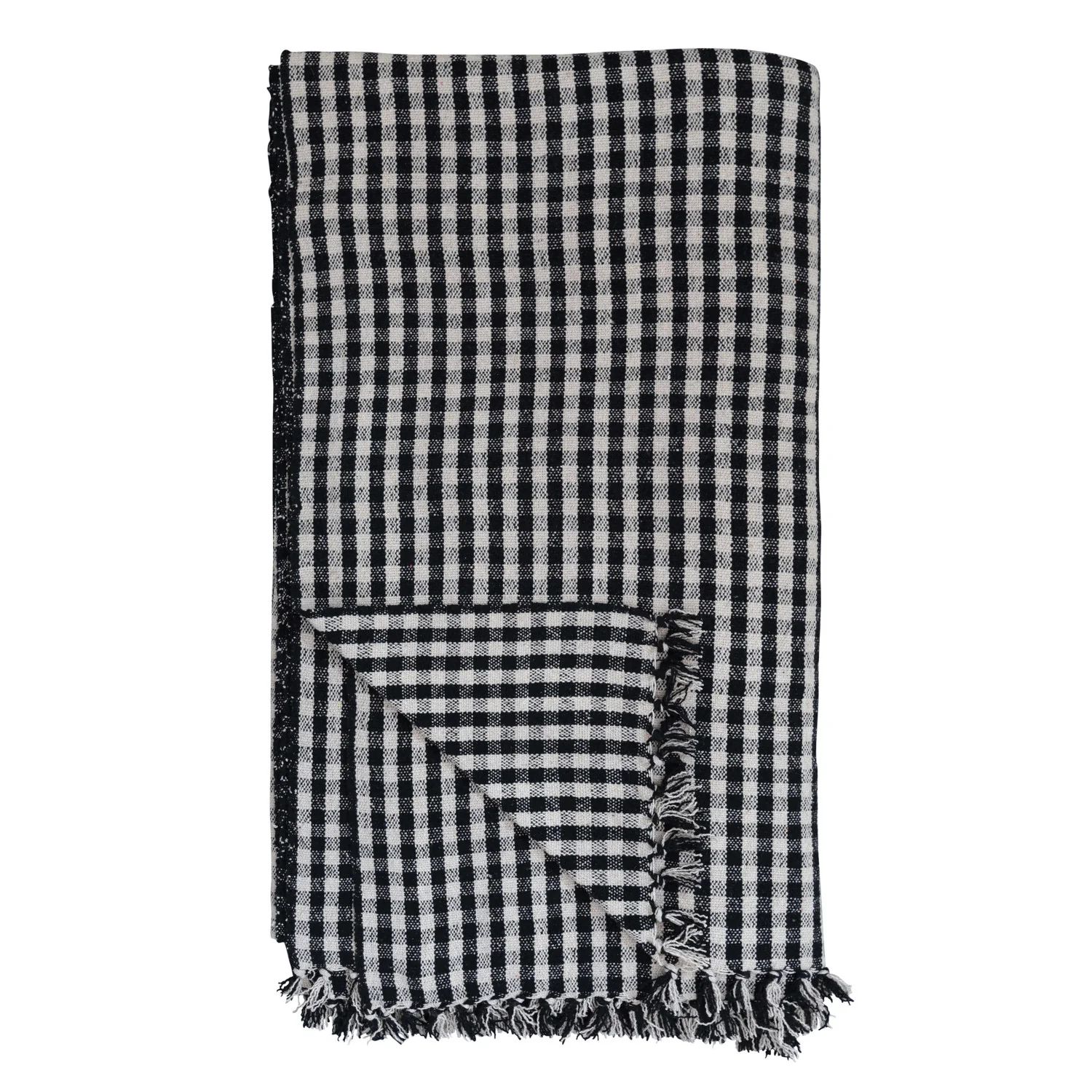 Black Gingham Tablecloth | Well Worn Interiors