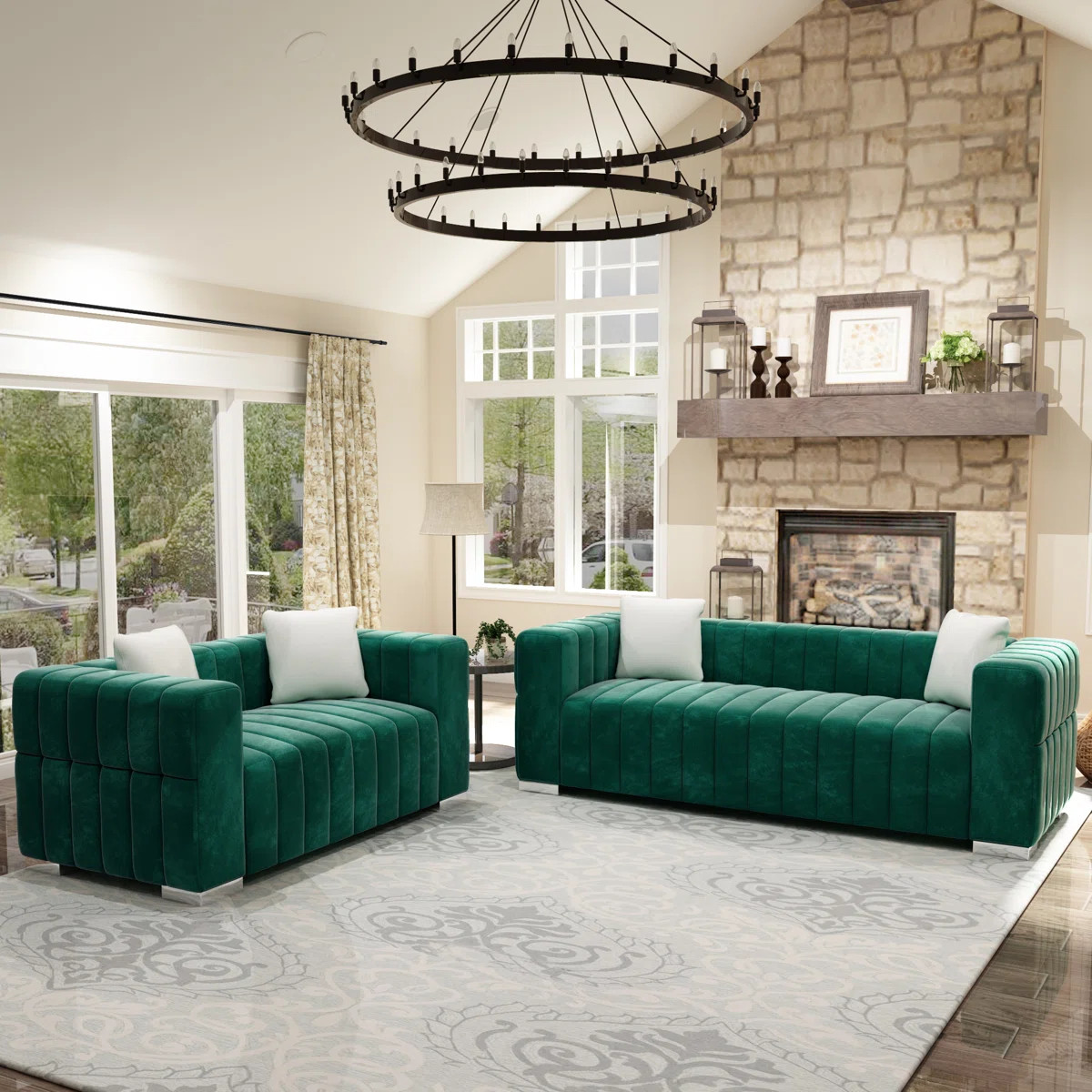Charlesworth 2 - Piece Velvet Living Room Set | Wayfair North America