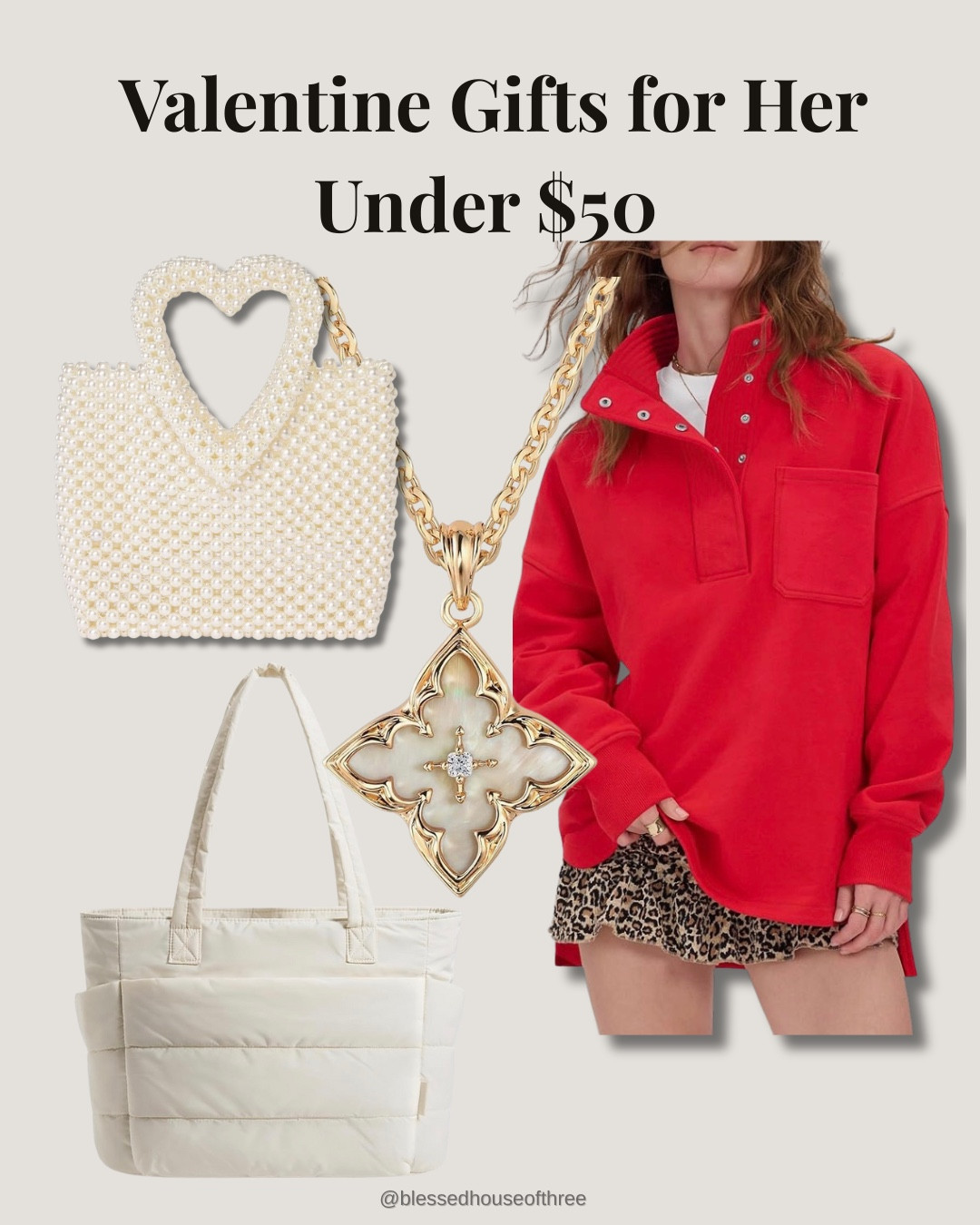 Valentine gifts for her under $50 that are cozy, cute, and actually useful 🤍 from heart pajamas and soft lounge sets to chic accessories, mugs, candles, and easy giftables she’ll love. Perfect ideas if you’re shopping for a girlfriend, wife, sister, or best friend and want something thoughtful without overspending. Everything here is affordable, gift-ready, and such a fun mix of cozy and pretty for Valentine’s Day.

#LTKValentine #LTKSaleAlert #LTKSeasonal