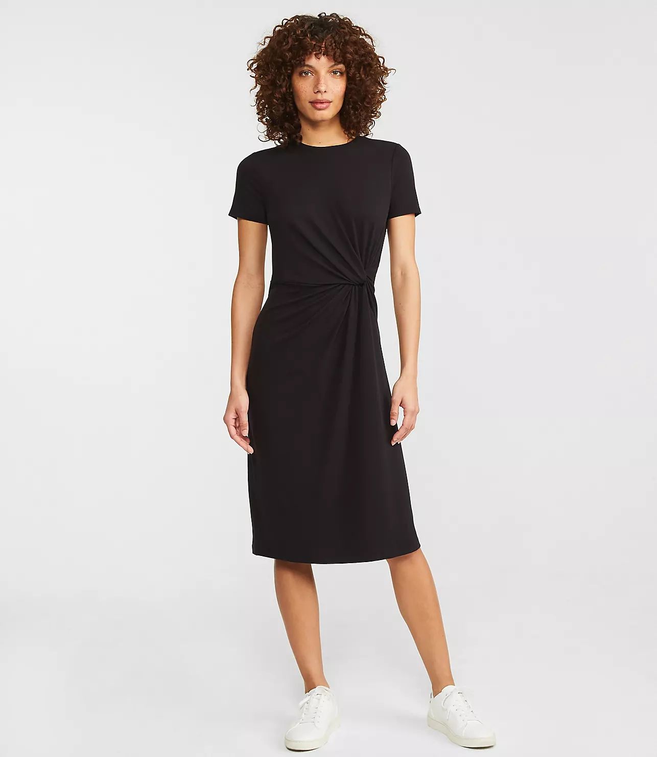 Signaturesoft Jersey Twist Midi Dress | Lou & Grey (US)