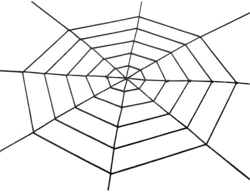 CREATCABIN 4.9 Feets Black Spider Webs Decorations Haunted House Decor Cotton Giant Spiderweb Str... | Amazon (US)