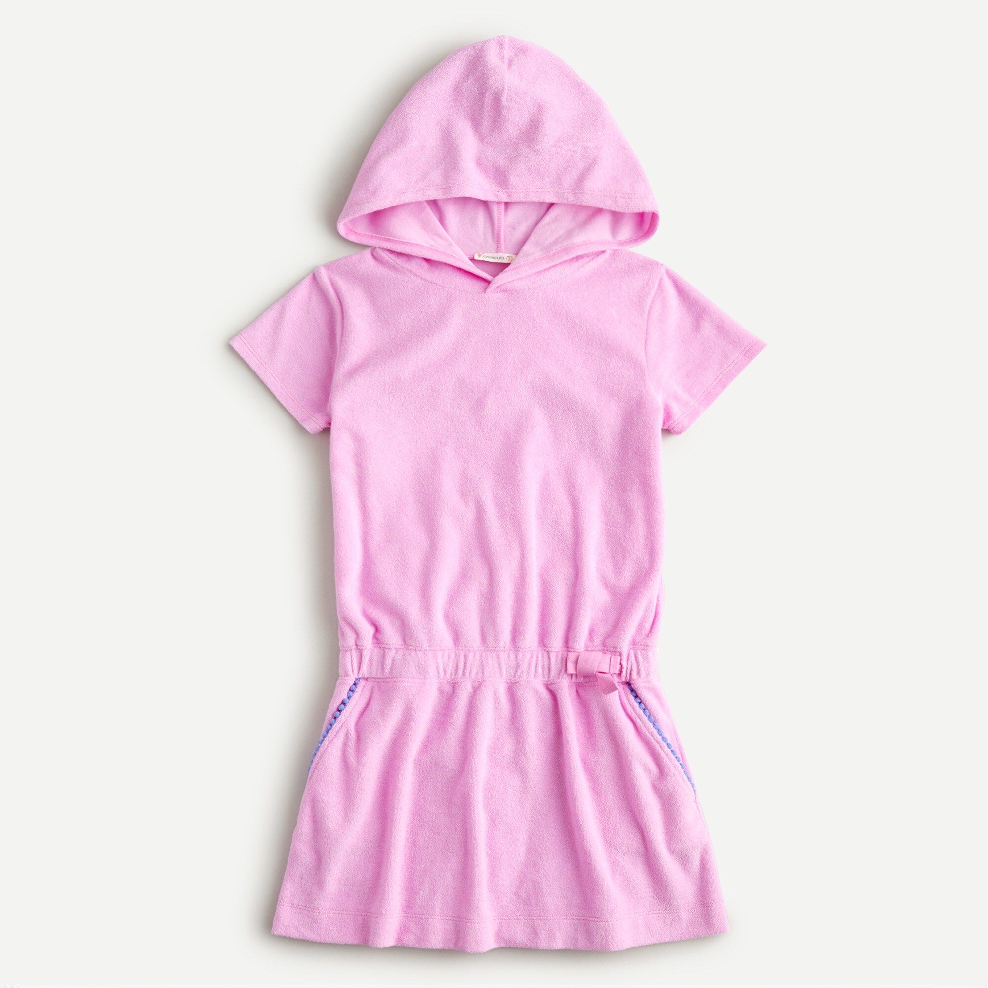 Girls' hoodie dress in terry-cloth with UPF 50 | J.Crew US