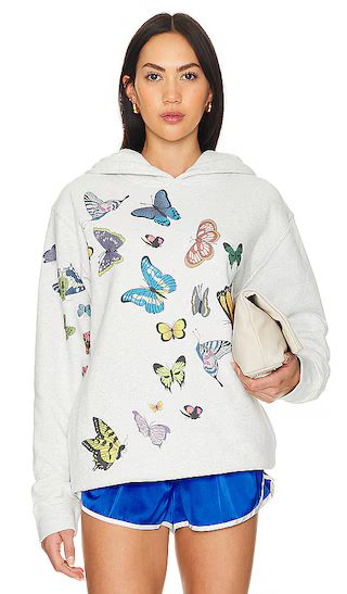 Butterfly Hoodie in Heather Grey | Revolve Clothing (Global)