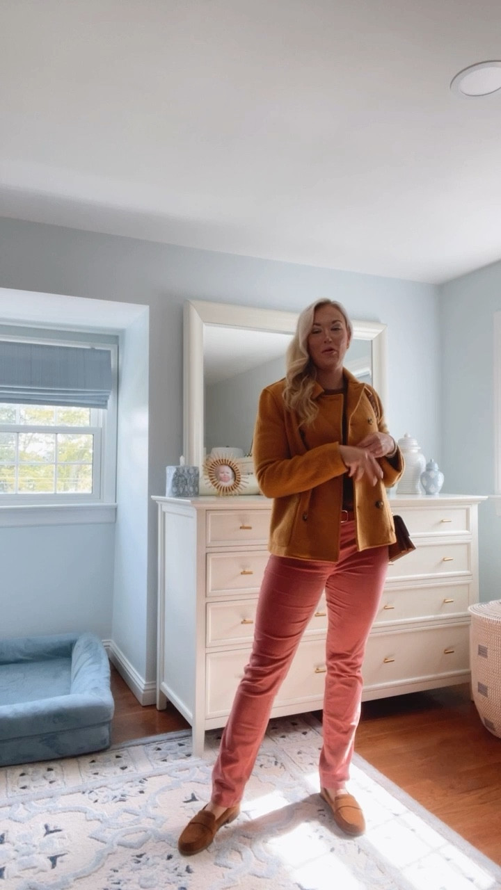 Fall outfit of the day
Corduroy pants, suede loafers, wool jacket, Tory Burch bag, Lisi Lerch earrings, target knit tee 

#LTKstyletip #LTKSeasonal #LTKunder100