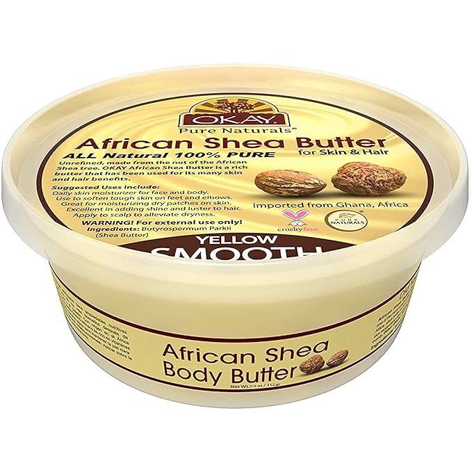 Shea Butter Yellow Smooth | All Natural, 100% Pure- Unrefined | Daily Skin Moisturizer For Face &... | Amazon (US)