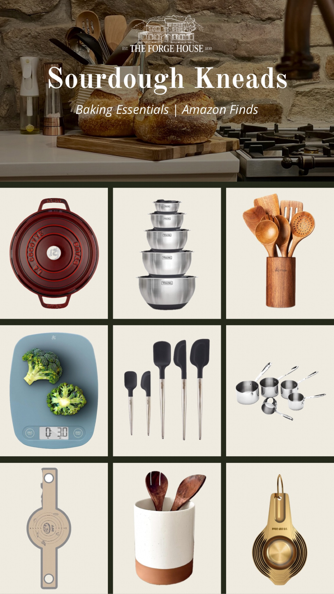 Sourdough beginner needs and kitchen essentials. 

#LTKU #LTKHome