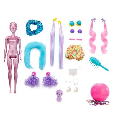 Barbie Color Reveal Glitter Doll - Glittery Pink | Target