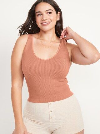 Seamless Rib-Knit Tank Top for Women | Old Navy (US)