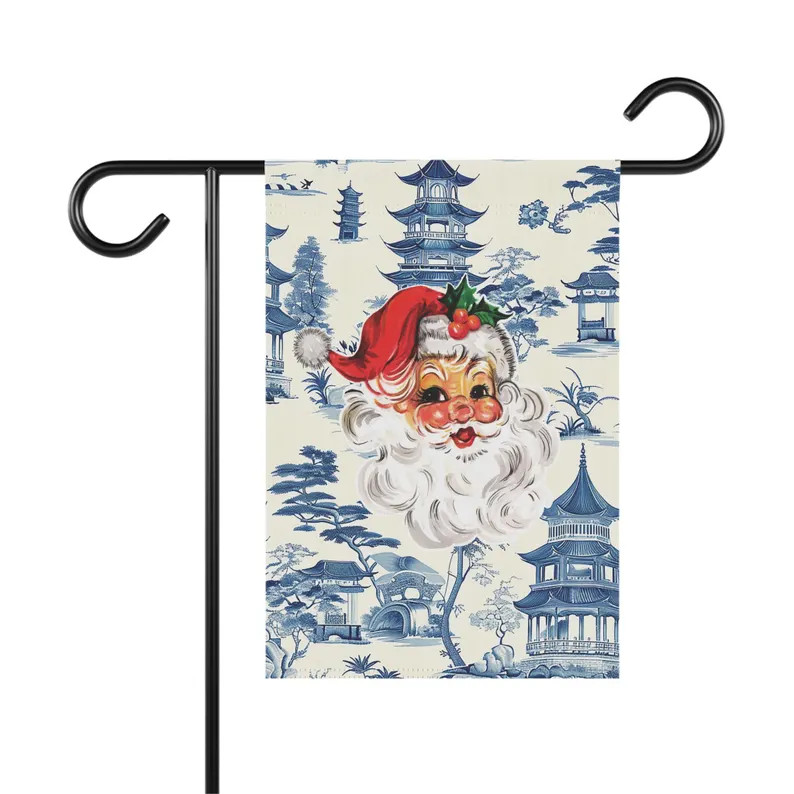 Vintage Santa Garden Flag, Personalized Garden Flag, Custom Garden Flag, Custom Gift, Grandmillen... | Etsy (US)