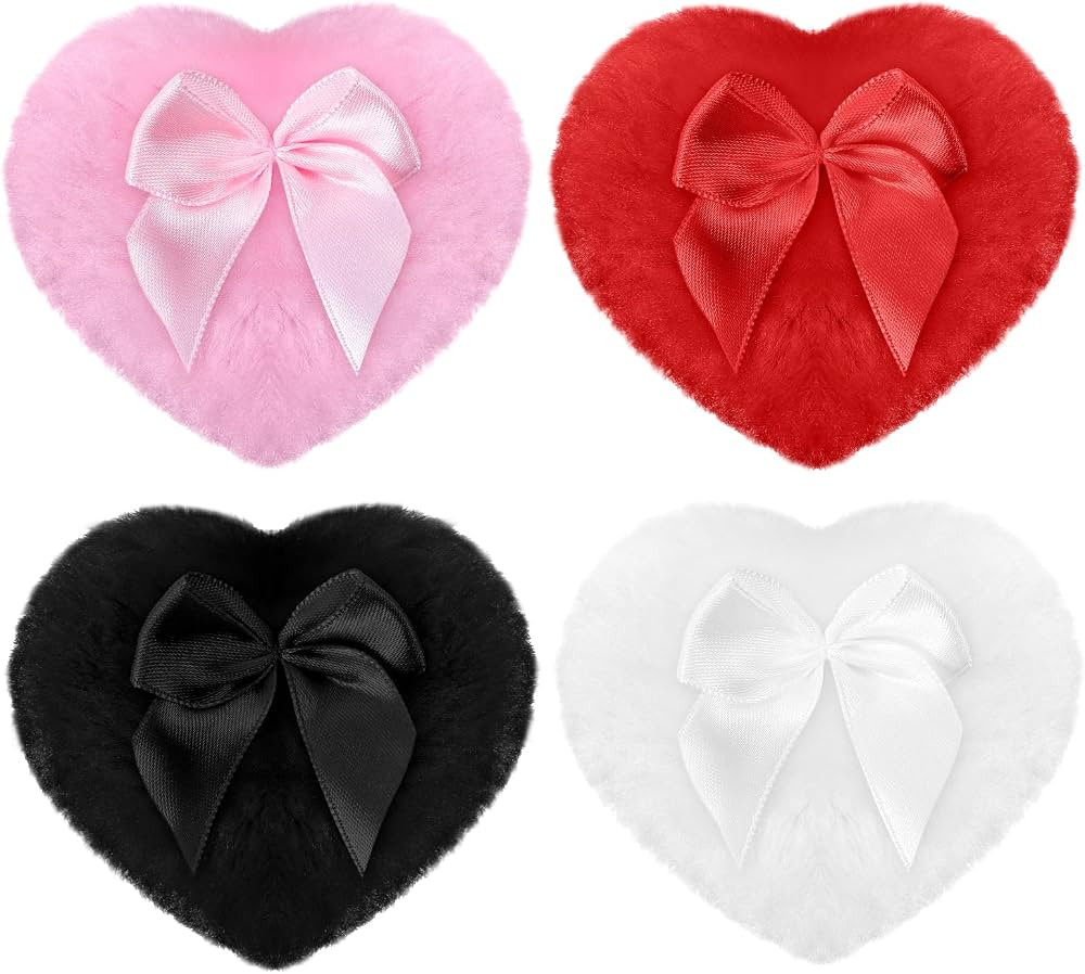 4 Pcs Dusting Puff,Heart Dust Puff,Soft Powder with Puffs for Body Powders,Washable Reusable for ... | Amazon (US)