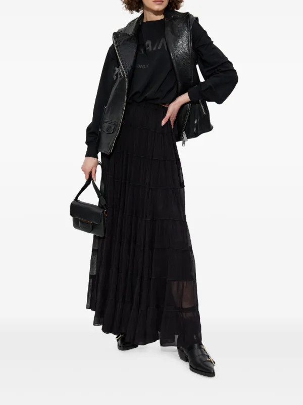 AllSaints Eva Maxi Skirt | Black | FARFETCH SK | Farfetch Global