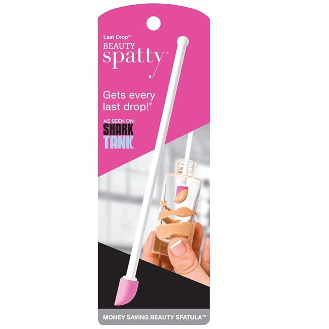 Spatty Last Drop Mini Makeup Spatula (6 Inch Pink) Shark Tank Mom Made Scrapes Foundation, Lotion... | Amazon (US)