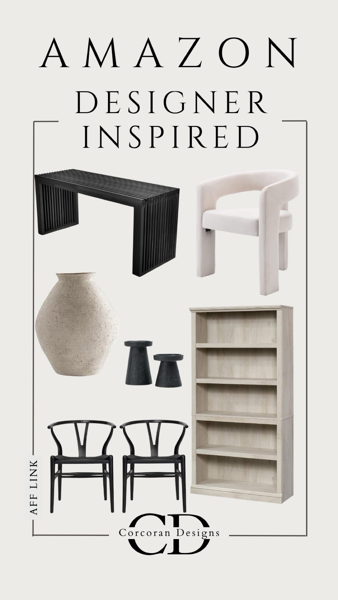 Amazon designer inspired, home decor, modern neutral home decor, modern organic, black dining chairs, black bench, black candle stick holders, looks for less

#LTKstyletip #LTKhome #LTKfindsunder100