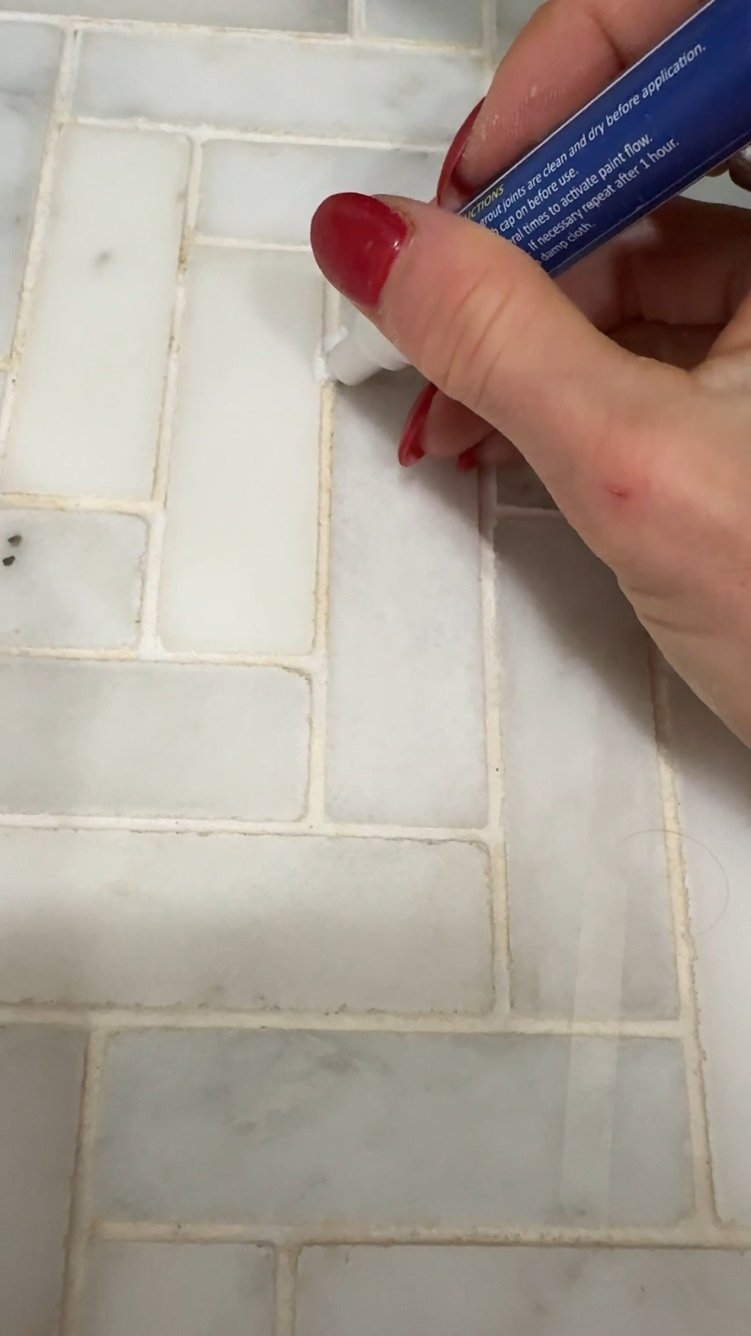 This grout paint pen is so satisfying and under $10 

#LTKHoliday #LTKHome