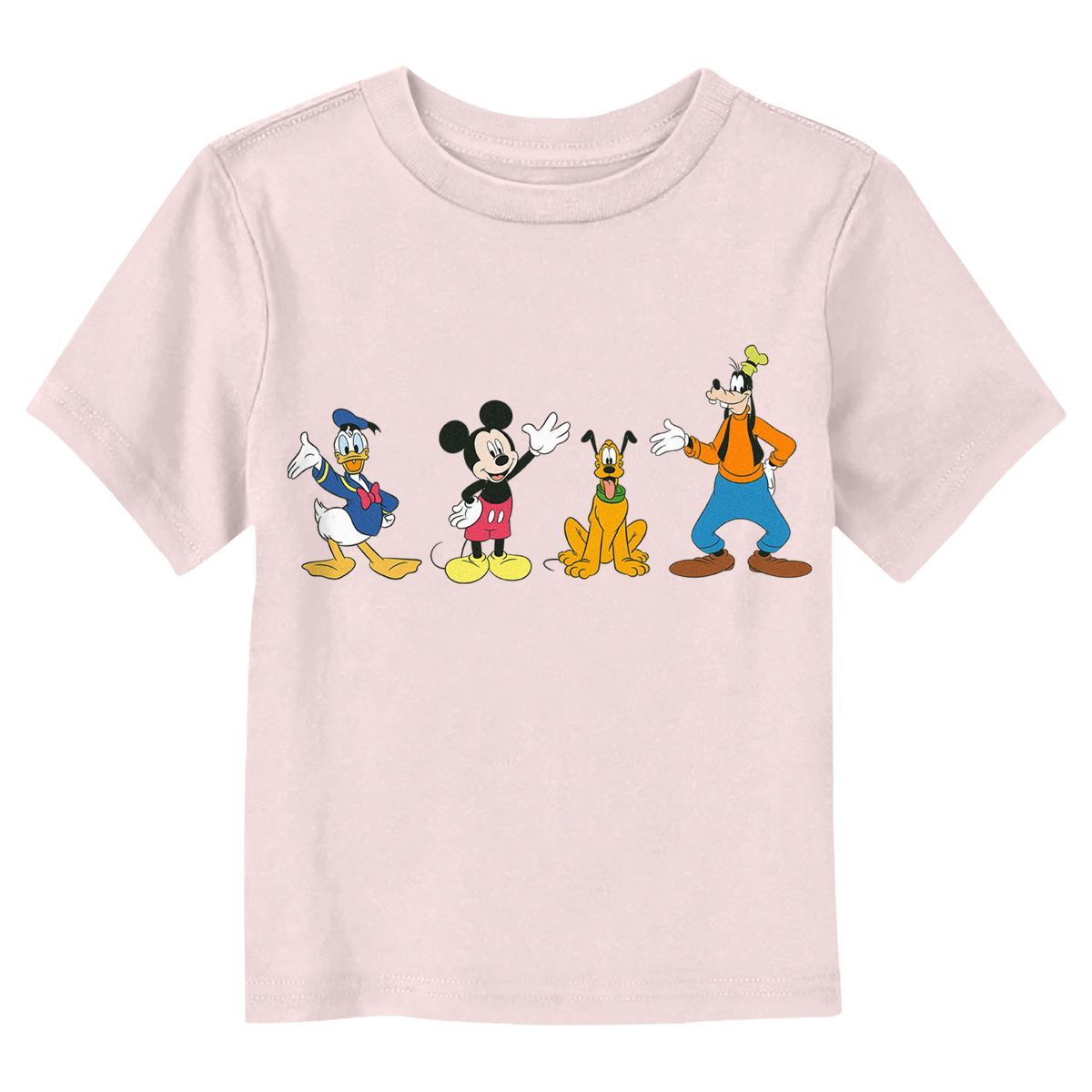 Toddler's Mickey & Friends Four Waving Friends T-Shirt | Target