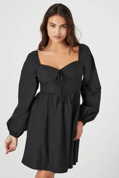 Poplin Sweetheart Mini Dress | Forever 21