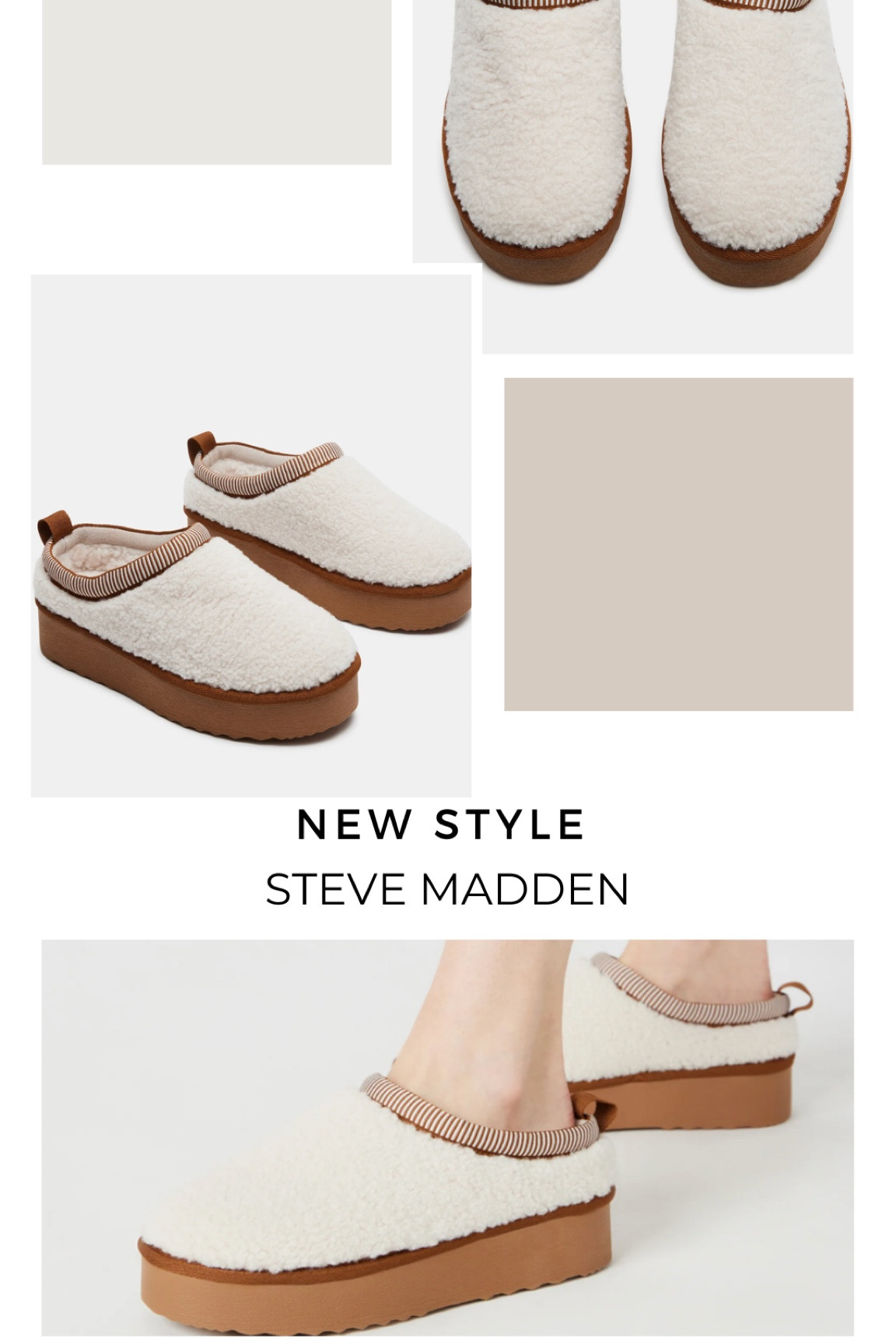 New Steve Madden shoes — UGG lookalike — platform slipper — UGG look for less —half the price — trend alert — high sell out risk — perfect holiday gift

#LTKHoliday #LTKshoecrush #LTKGiftGuide