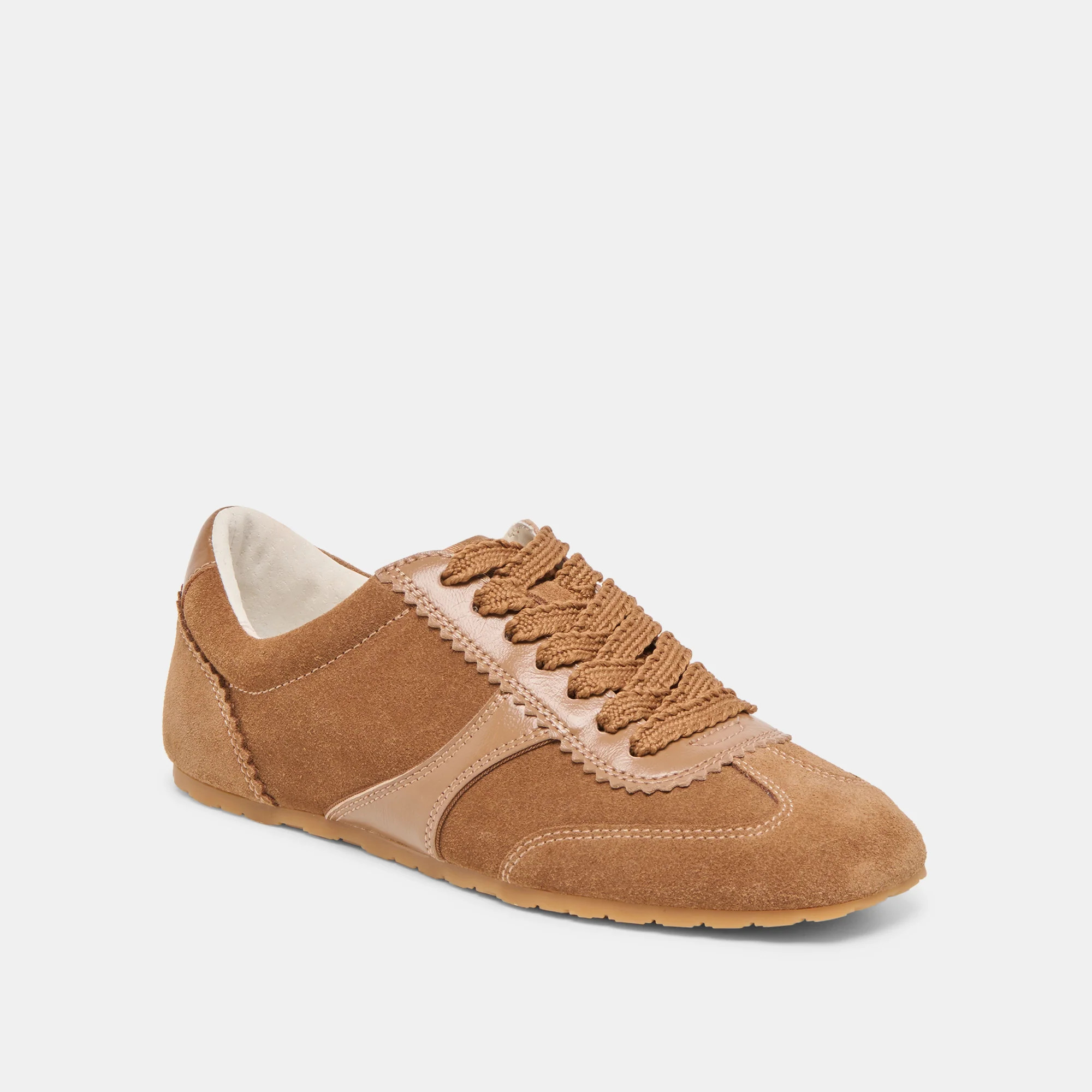 Dorie Sneakers Pecan Suede | DolceVita.com