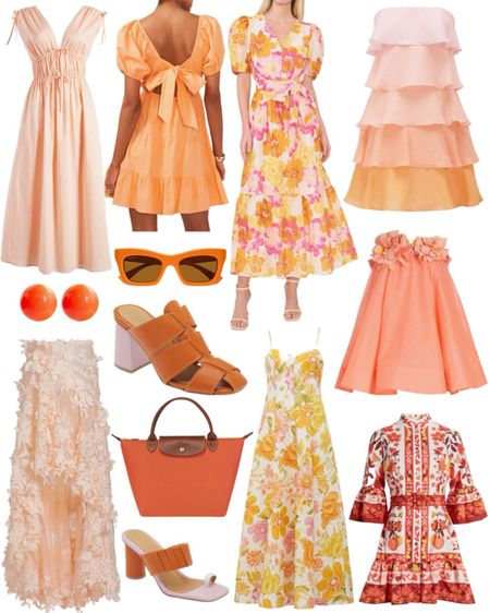 Orange you glad? 🍊 In love with this vibrant dresses and summer dress options for special occasions, wedding guest dresses, and summer vacation outfits.

#LTKparties #LTKstyletip #LTKwedding