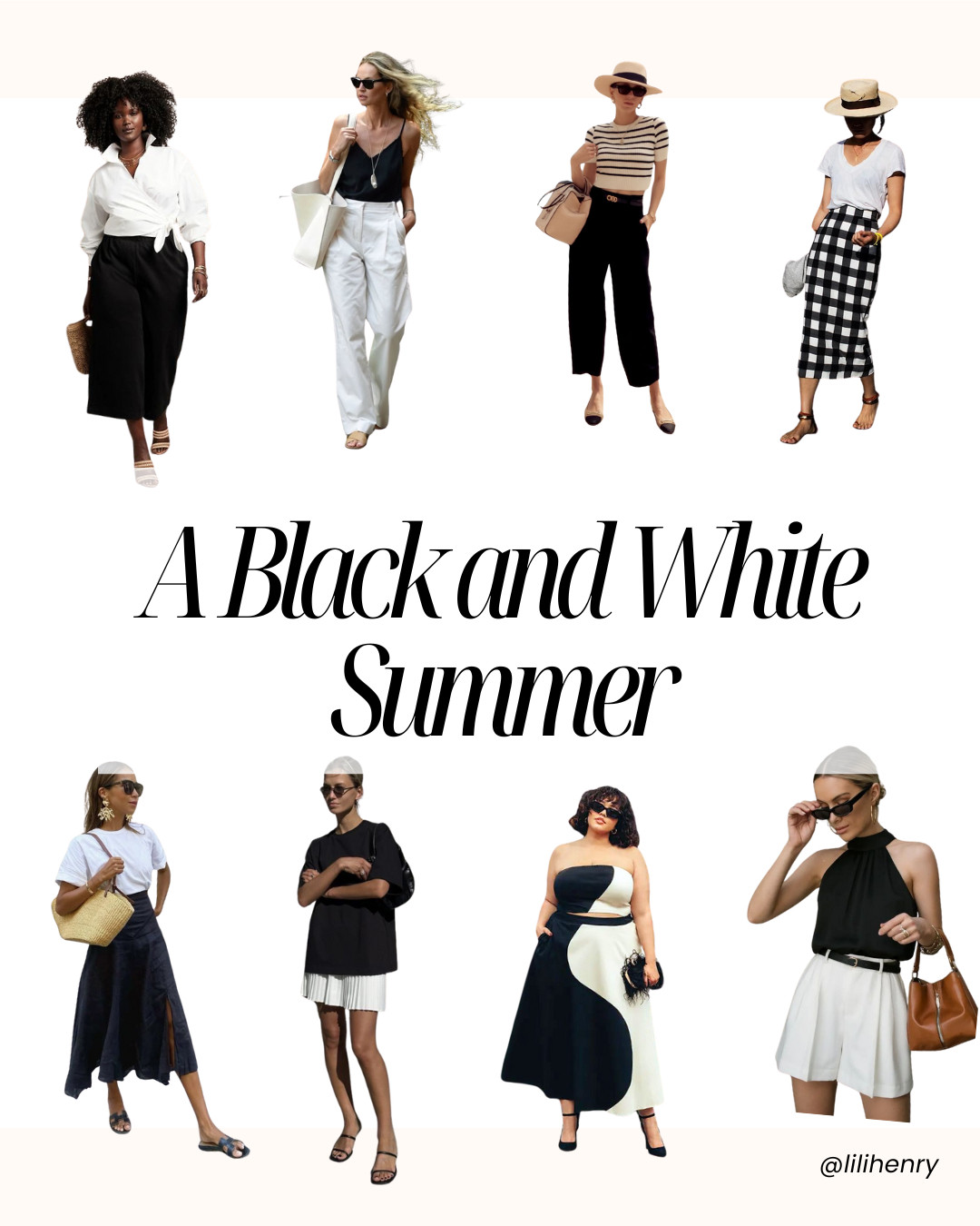 Summertime brings out bright colors, loud prints and everything in between. But nothing makes a statement quite like black and white. The combination of the colors is elegant, classy and just the right amount of seductive. It’s reminiscent of vintage Hollywood glamour, all you need is an updo and a strong lip liner.  

 

#LTKSummerEdit #LTKSeasonal #LTKStyleTip