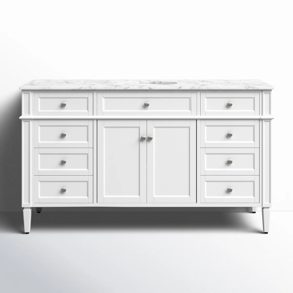 Rivers 60'' Single Bathroom Vanity with Marble Top | Wayfair North America