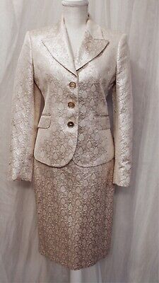 Michael Kors Women’s Pink Gold Jacket Blazer Skirt Set Size 4 | eBay US