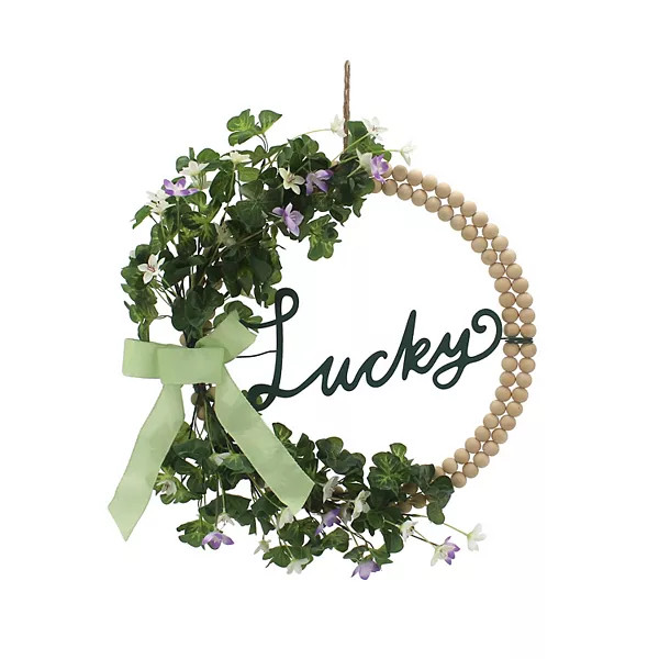 Celebrate Together™ Spring Wood Bead & Floral Wreath | Kohl's