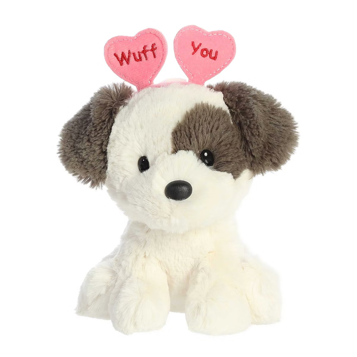 Aurora Small Wuff You Terrier Love On The Mind Heartwarming Stuffed Animal Grey 6" | Target