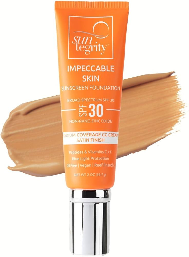 Suntegrity Impeccable Skin - Tinted Sunscreen, Broad Spectrum SPF 30 (Tan) - 2oz | Amazon (US)
