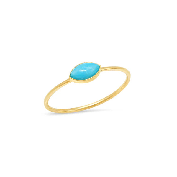 Turquoise Marquise Ring | Jennifer Meyer