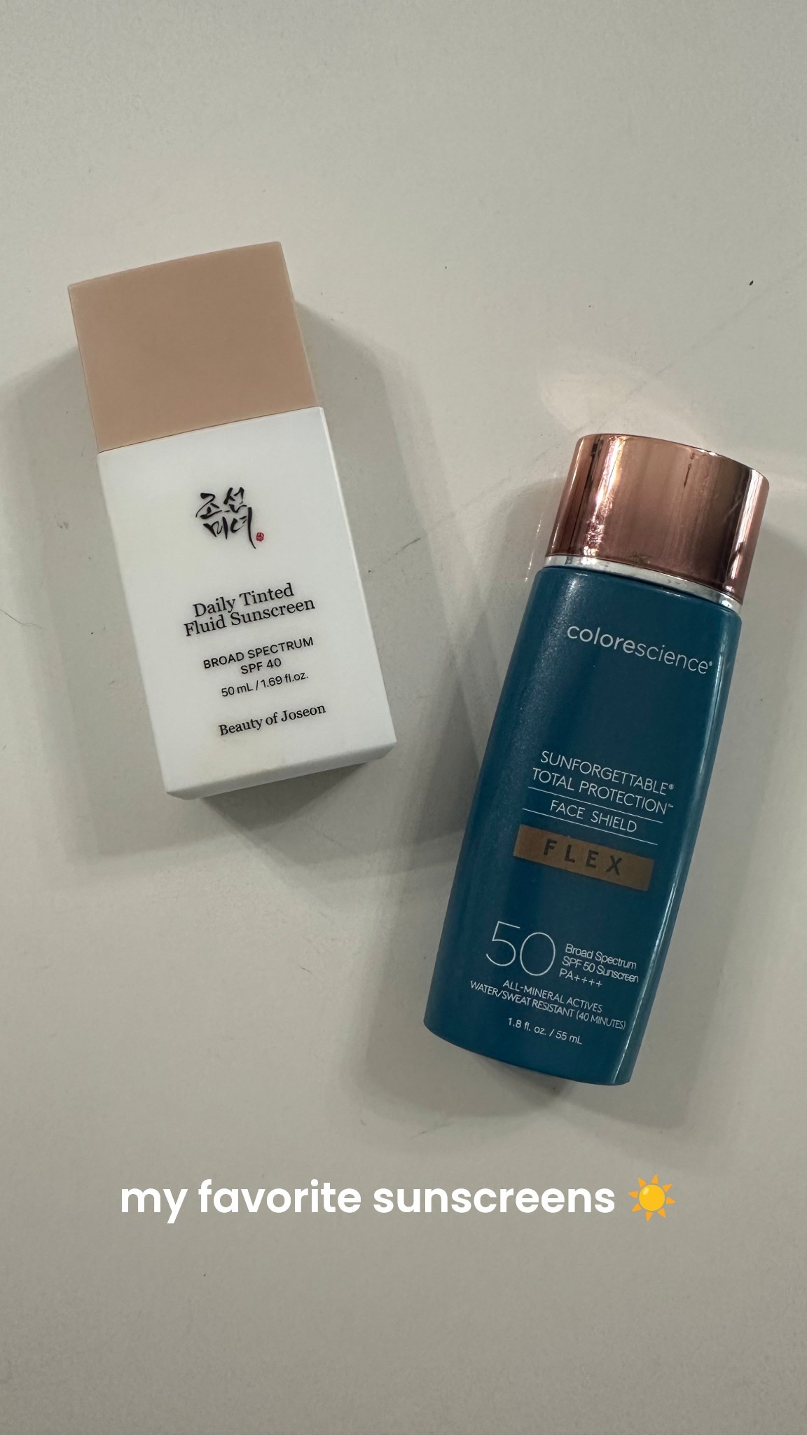 These have been my go to favorite sunscreens. I like to interchange these daily. These are both suitable for my dry and sensitive skin  

#sunscreen #colorscience #koreanskincare #summerskin #springskin #beautyofjoseon 

#LTKSeasonal #LTKSwim #LTKBeauty