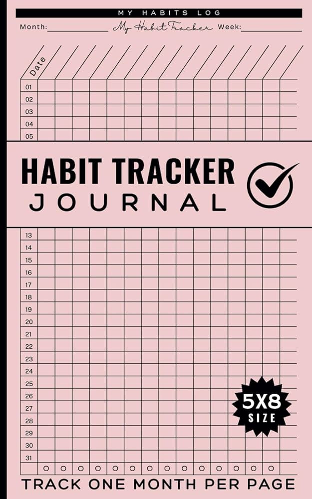 Habit Tracker Journal: Compact Notebook to Track Your Daily Habits - 1 Month a Page with Mini Pla... | Amazon (US)