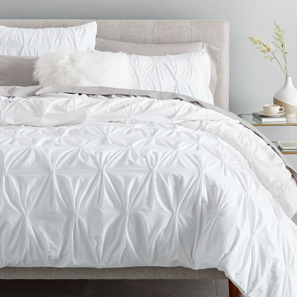 Organic Cotton Pintuck Duvet Cover & Shams | West Elm (US)