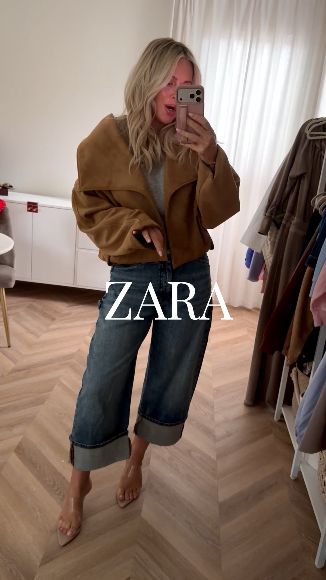 The cutest under 100 jacket ever! So soft and loving this style so much! I’m in small.
Jeans size up one. Can wrap this jacket with any belt too! Adorable! 🔥💯

OOTD. Spring outfits. Jacket. Heels 

#LTKgrwm #LTKWorkwear #LTKootd