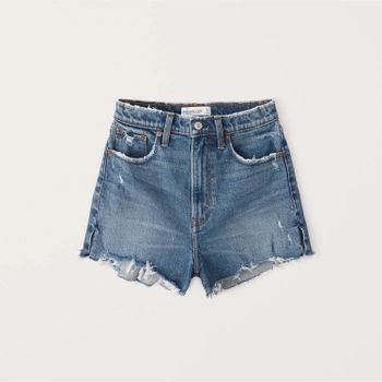 Curve Love High Rise Mom Shorts | Abercrombie & Fitch (US)