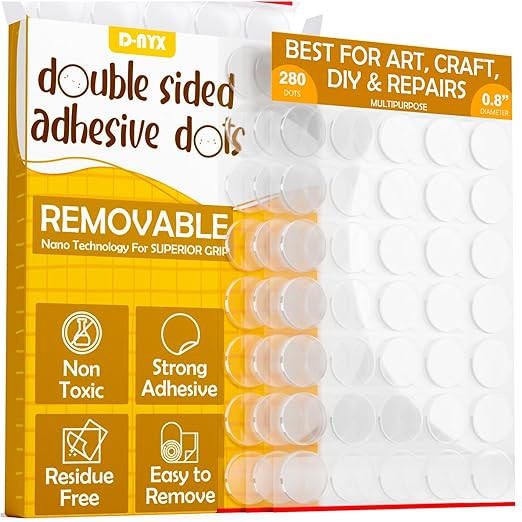 Double Sided Tape Sticky Dot Removable Putty No Trace Clear Sticky Tack Waterproof Stickers for F... | Amazon (US)