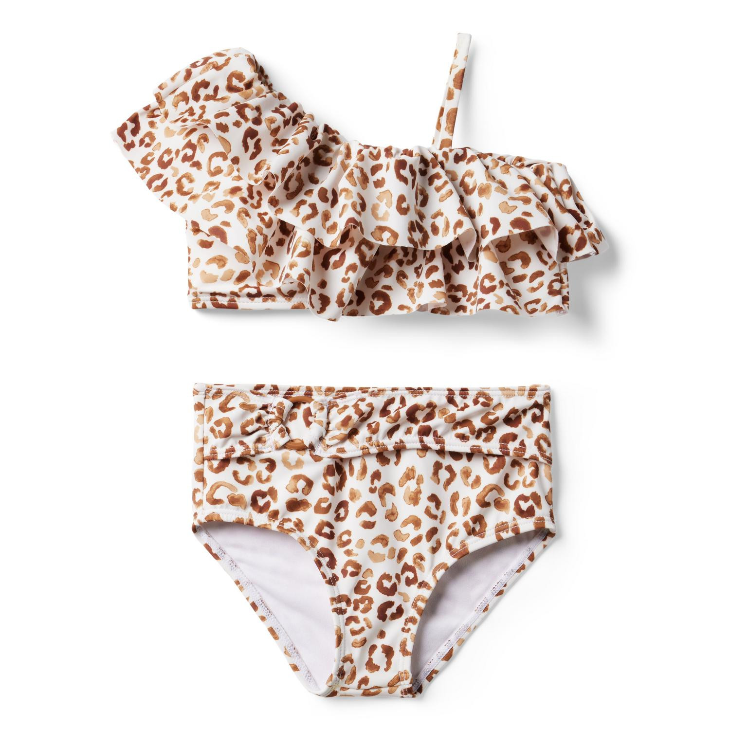 Recycled Leopard Ruffle 2-Piece Swimsuit | Janie and Jack