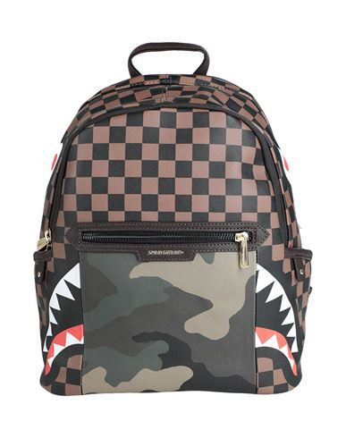 Sprayground Sip With Camo Accent Savage Backpack Backpack Brown Size - PVC - Polyvinyl chloride | YOOX (US)