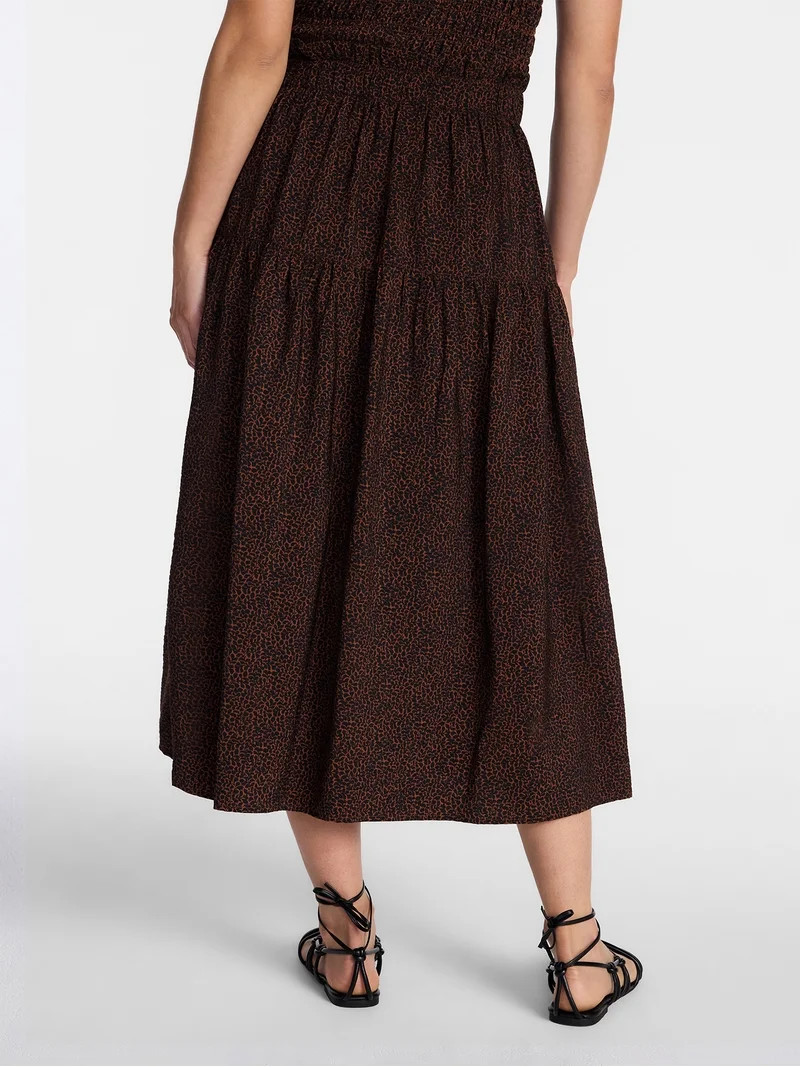 Time and Tru Women\u2019s Tiered Maxi Skirt, Sizes XS-XXXL | Walmart (US)