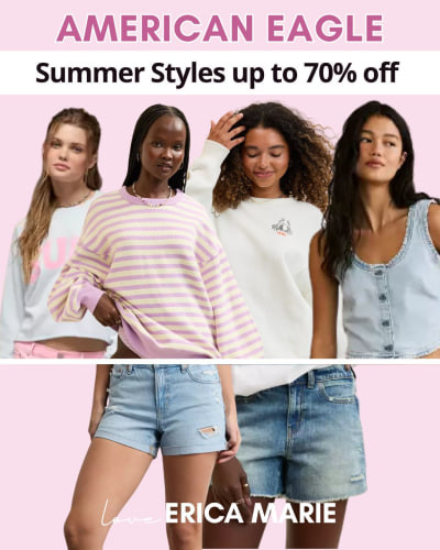 American Eagle has a huge holiday sale happening right now! These summer styles are up to 70% OFF. These tops look so cute and stylish, and their denim is so good for everyday wear and are perfect for beach trips. It’s the perfect time to stock up on summer basics! ae denim shorts, women's fashion, summer basic, casual 

 #LTKootd #LTKSaleAlert #LTKMidsize