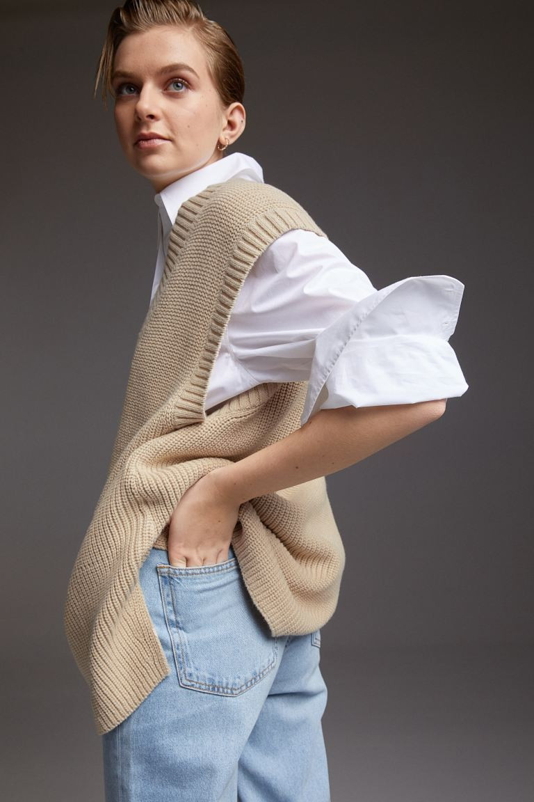 Wide-cut Sweater Vest | H&M (US + CA)