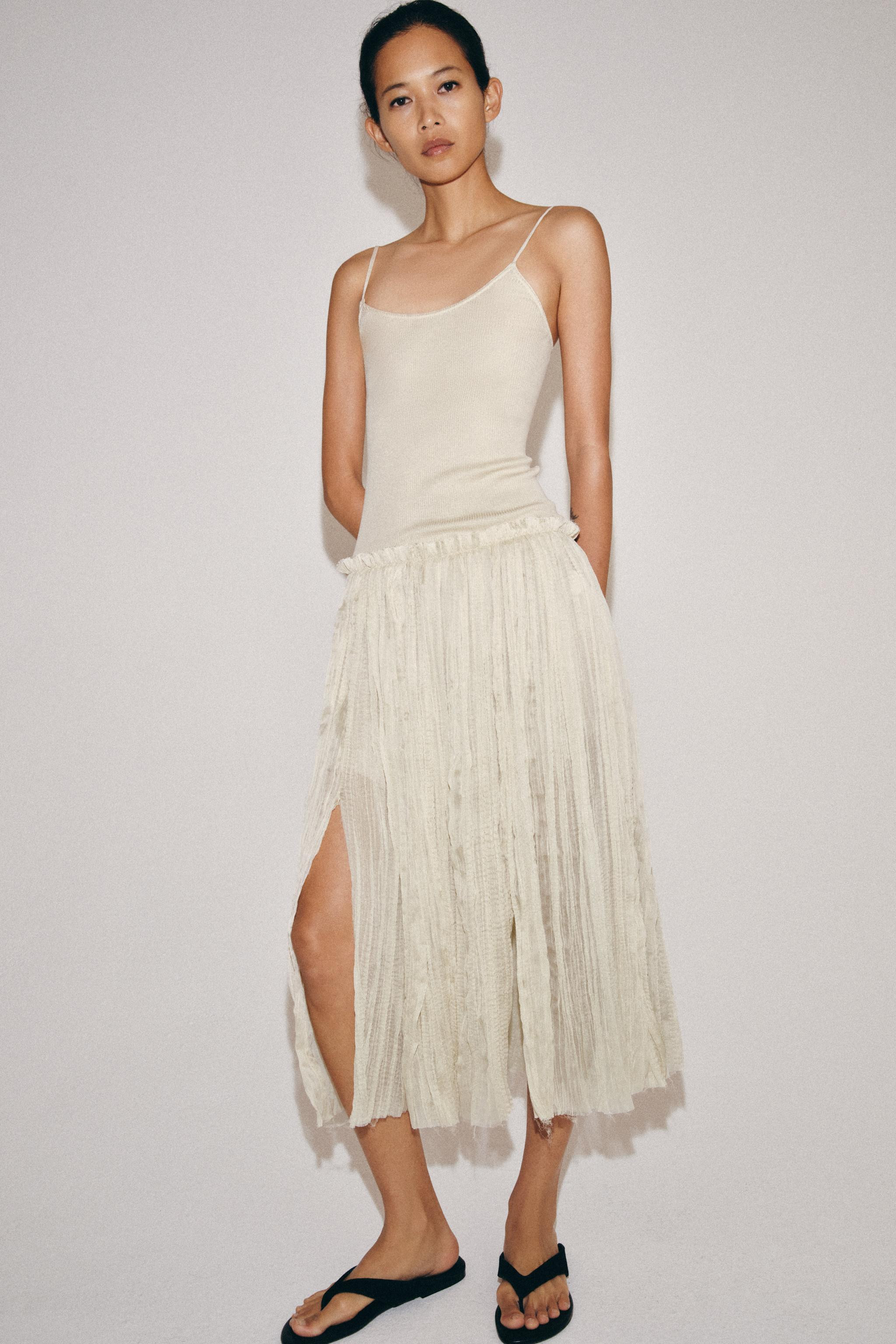 COMBINATION MIDI DRESS | Zara US